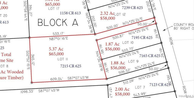 LOT 11 COUNTY ROAD 625, NEW BROCKTON, AL 36351 - Image 1