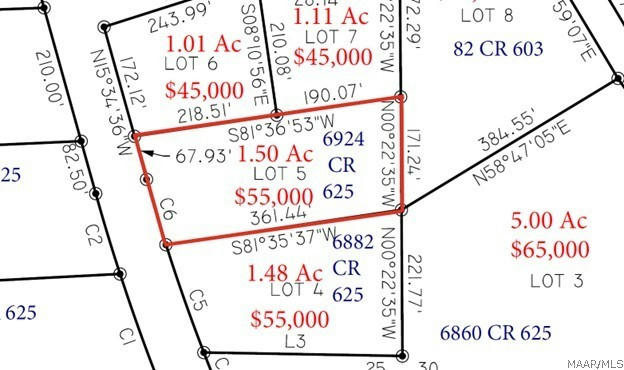 LOT 5 BLK B COUNTY ROAD 625, NEW BROCKTON, AL 36351 - Image 1